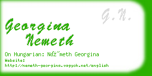 georgina nemeth business card